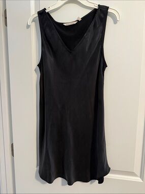 Soft Surroundings Black Slip Top - Simple V-Neck-size M
